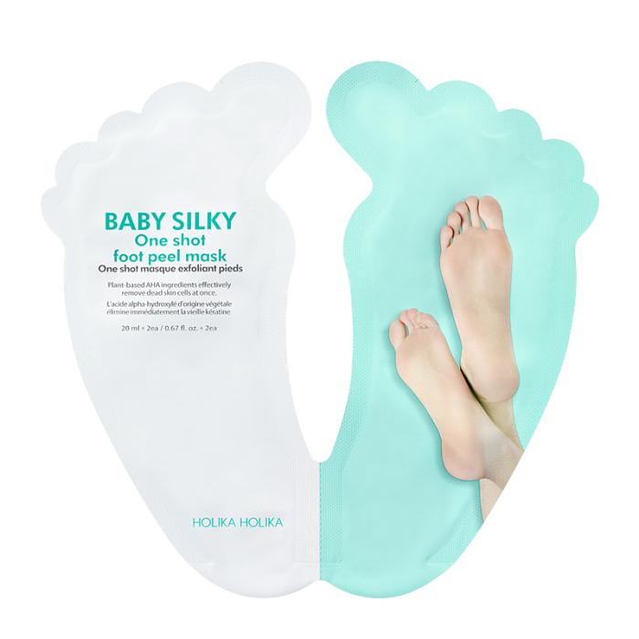 HOLIKA HOLIKA Baby Silky One Shot pēdu pīlinga maska 40ml