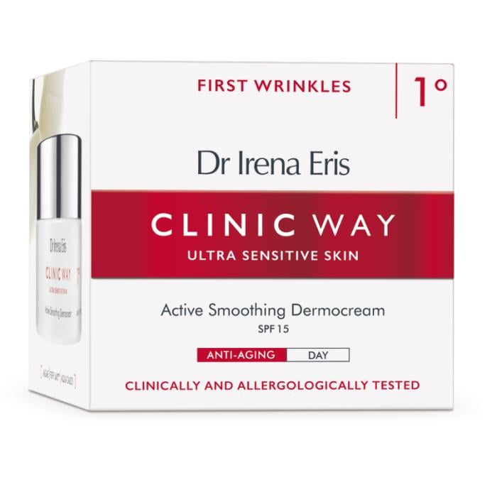 CLINIC WAY 1° Active Smoothing SPF15 pretgrumbu dienas krēms 50ml