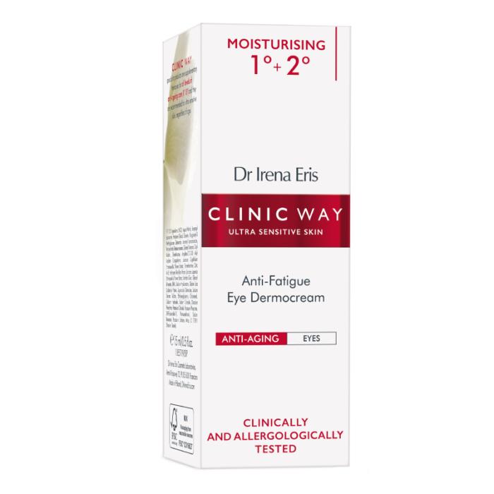 CLINIC WAY 1°+2° Hyaluronic smoothing pretgrumbu acu krēms 15ml