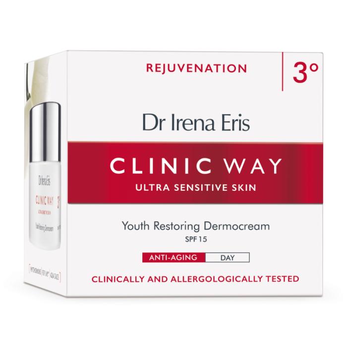 CLINIC WAY 3° Rejuvenation SPF15 pretgrumbu dienas krēms 50ml
