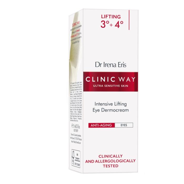 CLINIC WAY 3°+4° Intense Lifting pretgrumbu acu krēms 15ml