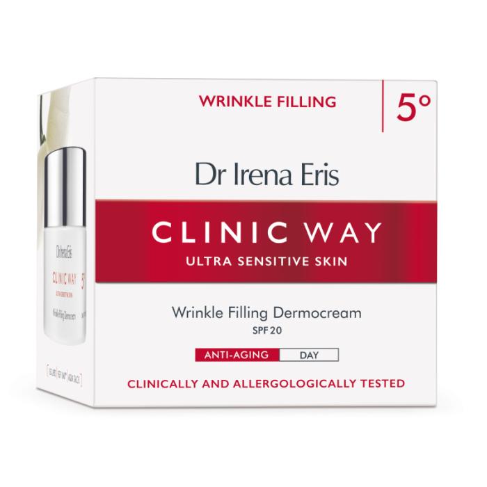 CLINIC WAY 5° Wrinkle Filling SPF20 pretgrumbu dienas krēms 50ml