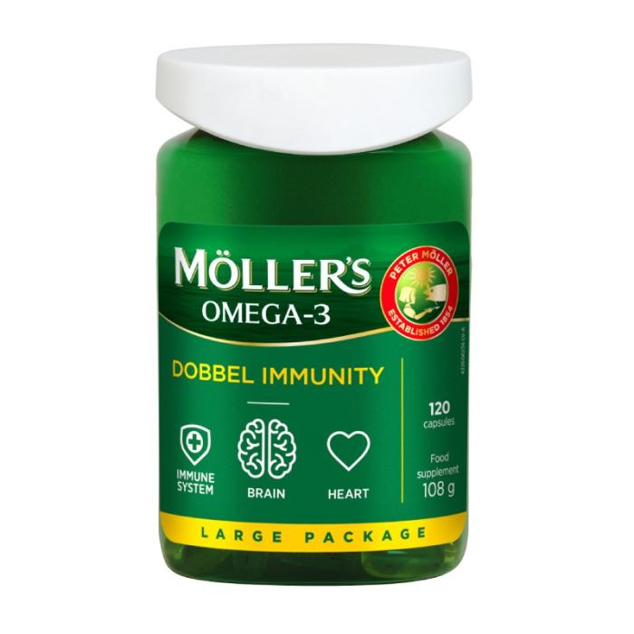 MOLLERS Dobbel Immunity kapsulas N120