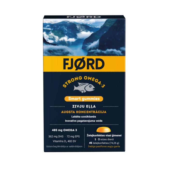FJORD Strong Omega-3 Smart Gummies košļājamās pastilas N45