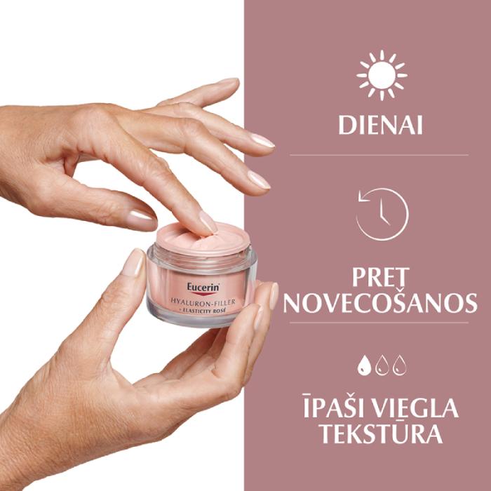 EUCERIN Hyaluron-Filler+Elasticity Rose SPF30 dienas krēms 50 ml