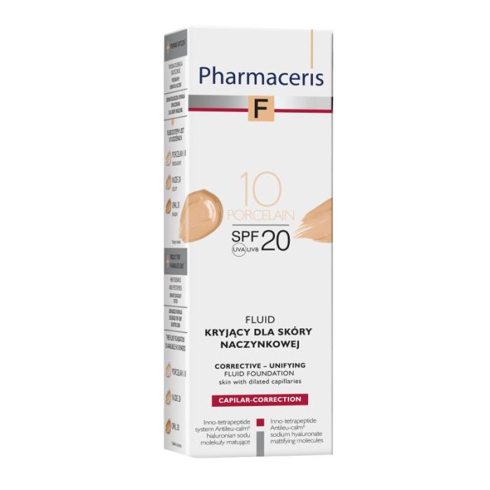 PHARMACERIS F Capilar-Correction SPF20 tonālais krēms 10 Porcelain 30 ml