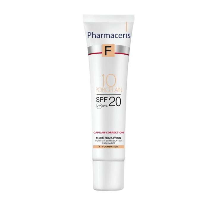 PHARMACERIS F Capilar-Correction SPF20 tonālais krēms 10 Porcelain 30 ml