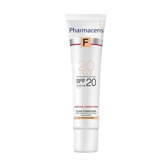 PHARMACERIS F Capilar-Correction SPF20 tonālais krēms 20 Nude 30 ml