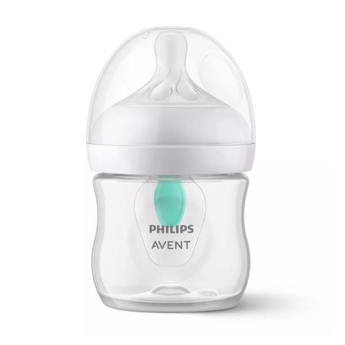 PHILIPS AVENT Natural Response pretkoliku pudelīte ar AirFree vārstu, jaundzimušā knupītis, 0m+125ml