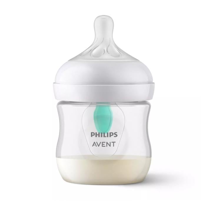 PHILIPS AVENT Natural Response pretkoliku pudelīte ar AirFree vārstu, jaundzimušā knupītis, 0m+125ml