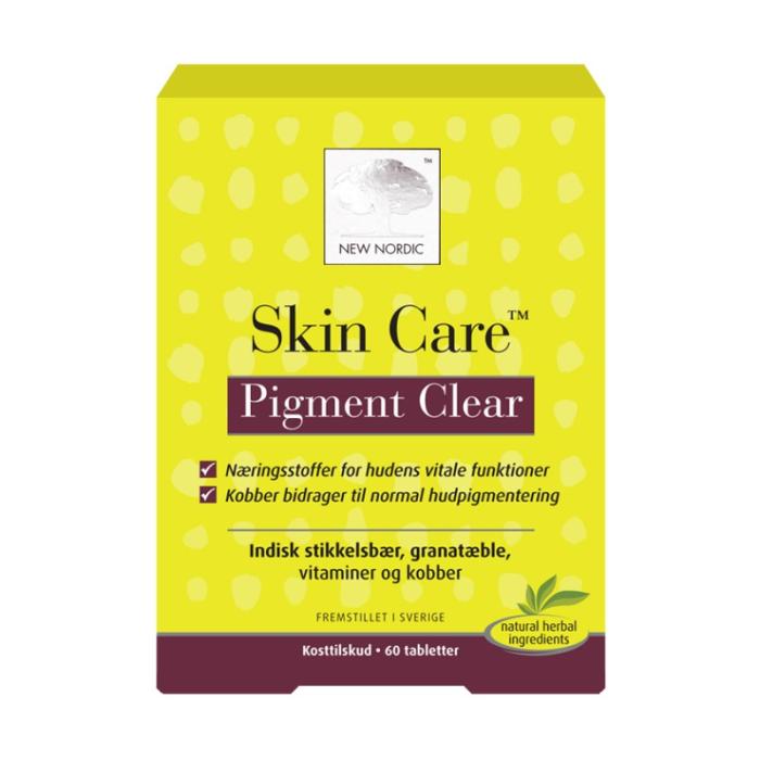 NEW NORDIC Skin Care Pigment Clear tabletes N60