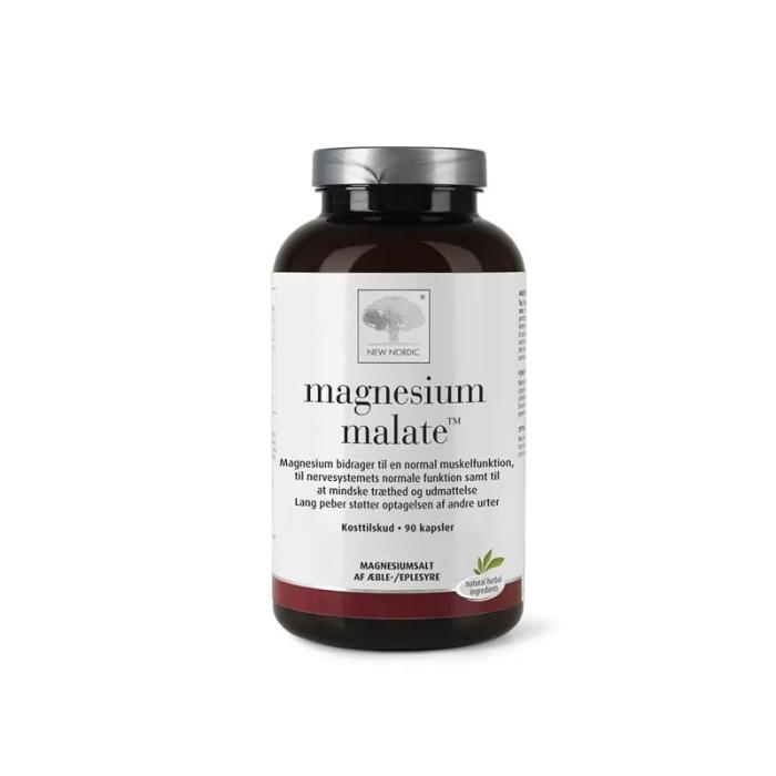 NEW NORDIC Magnesium malate kapsulas N90