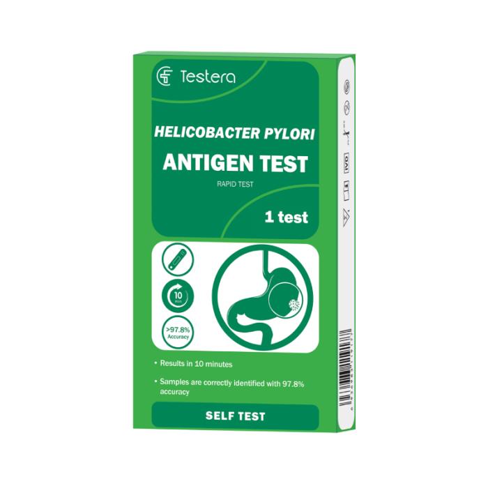 TESTERA Helicobacter Pylori antigēna noteikšanas tests N1