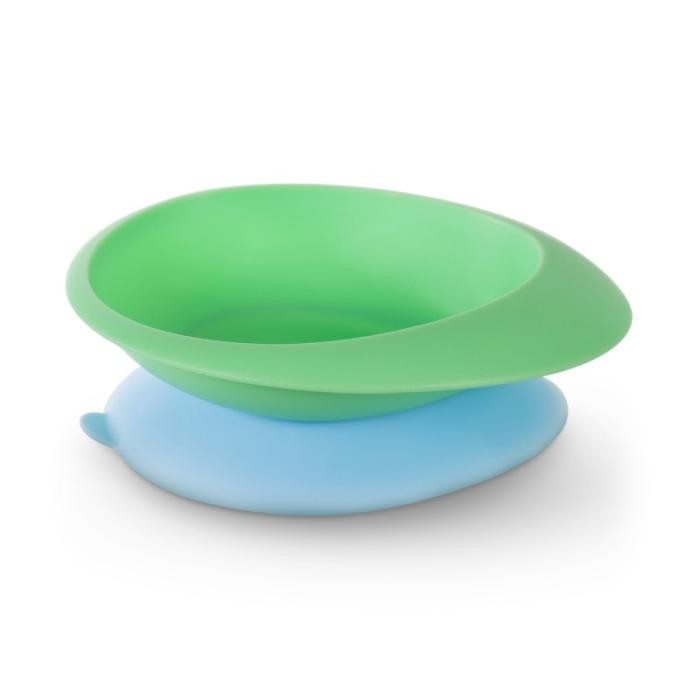 BABOO Atgāžama bļoda ar lipīgu apakšu, 6+ mēn., zaļa