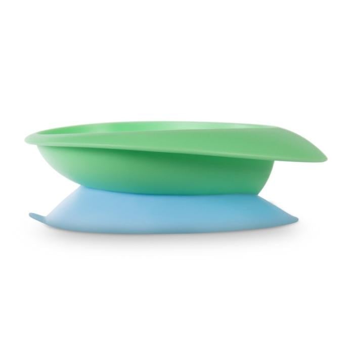 BABOO Atgāžama bļoda ar lipīgu apakšu, 6+ mēn., zaļa