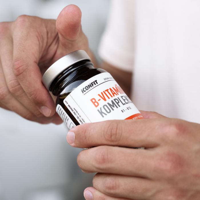 ICONFIT B-Vitamīnu komplekss B1-B12 kapsulas N90