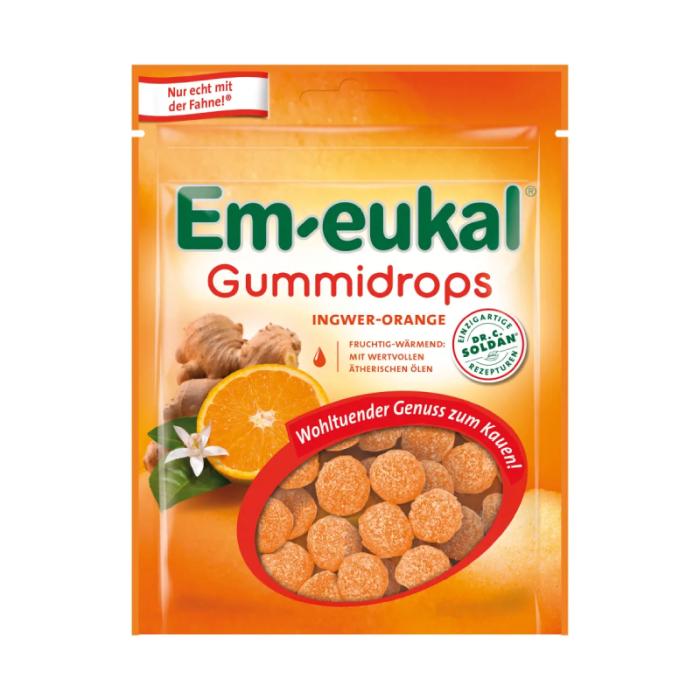 DR.SOLDAN Em-Eukal Ingvers-Apelsīns želejas konfektes 90g