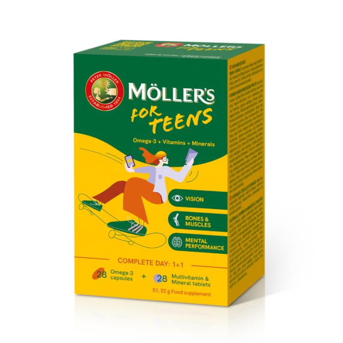 MOLLERS For Teens kapsulas N28 + tabletes N28