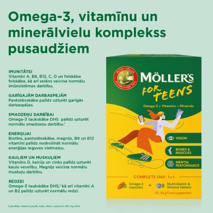 MOLLERS For Teens kapsulas N28 + tabletes N28
