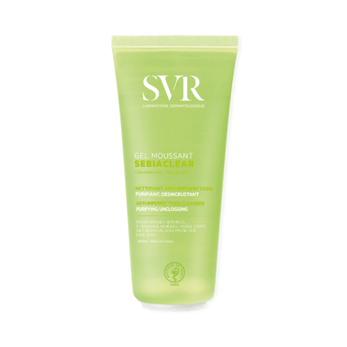 SVR Sebiaclear Gel Moussant mazgāšanas želeja problemātiskai ādai 200 ml