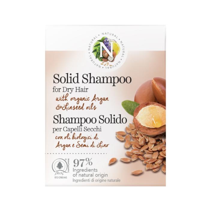 NATURAL cietais šampūns sausiem matiem 50g