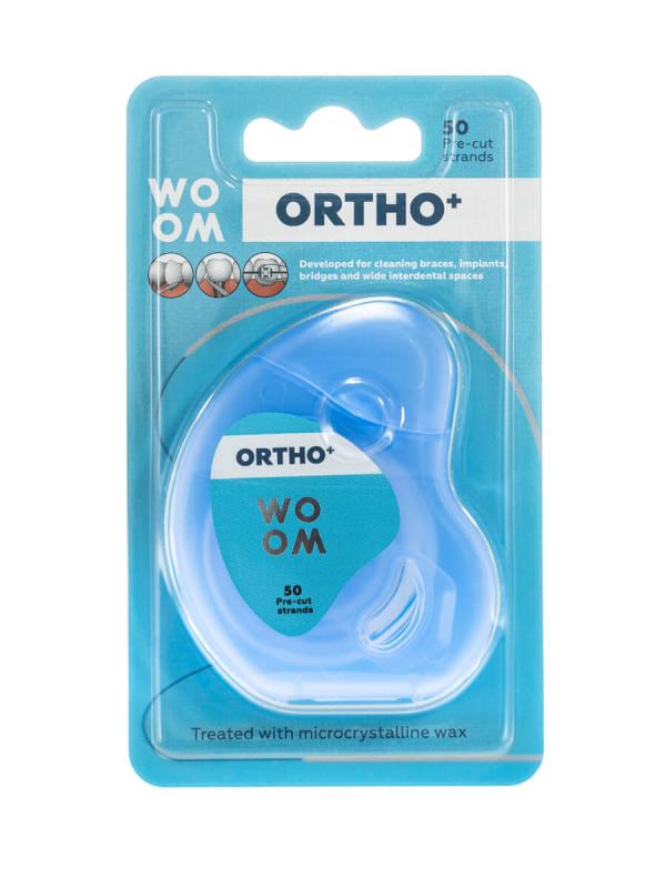 WOOM Ortho+ zobu diegs, sagriezts N50
