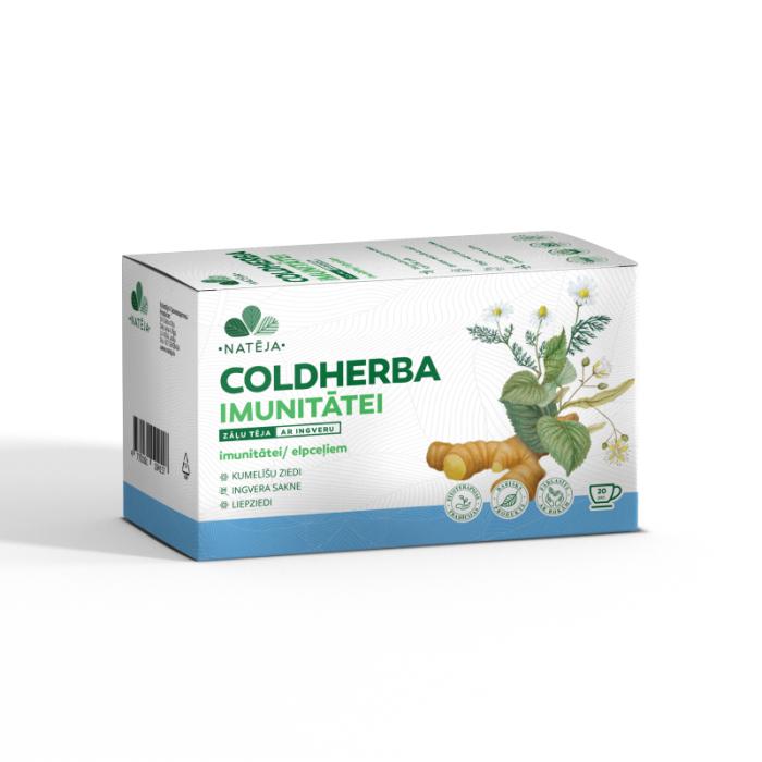 NATEJA Coldherba tēja Imunitātei ar ingveru N20