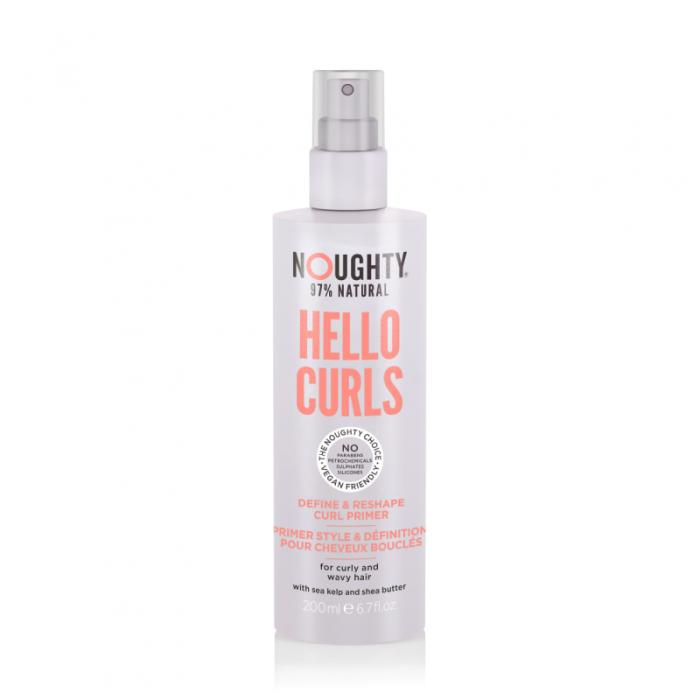 NOUGHTY Hello Curls Primer izsmidzināms veidošanas līdzeklis cirtainiem, viļņainiem matiem 200ml