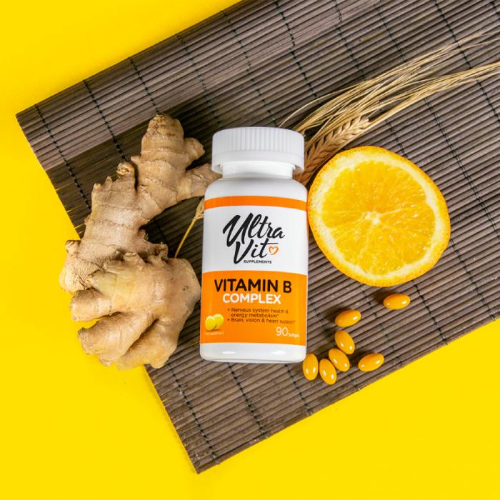ULTRAVIT Vitamin B Complex mīkstās kapsulas N90