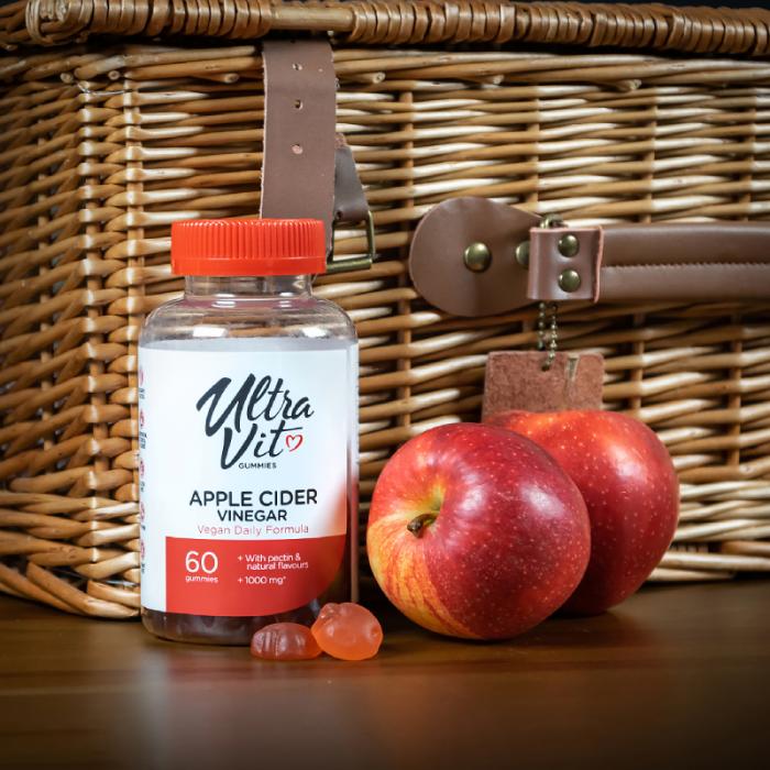 ULTRAVIT Apple Cider Vinegar košļājamās tabletes N60