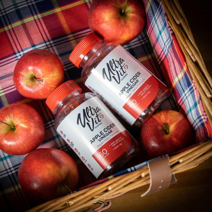 ULTRAVIT Apple Cider Vinegar košļājamās tabletes N60