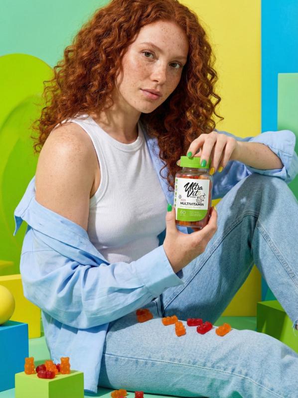 ULTRAVIT Gummies Kids Multivitamin košļājamās tabletes N60