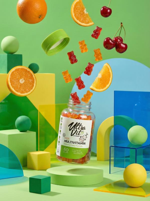 ULTRAVIT Gummies Kids Multivitamin košļājamās tabletes N60