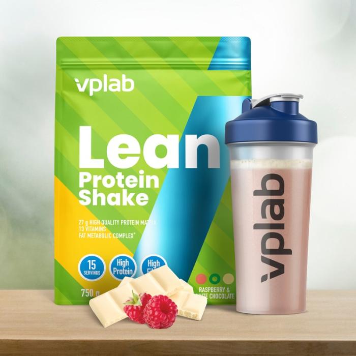 VPLAB Lean Protein Shake Raspberry-White Chocolate pulveris 750g
