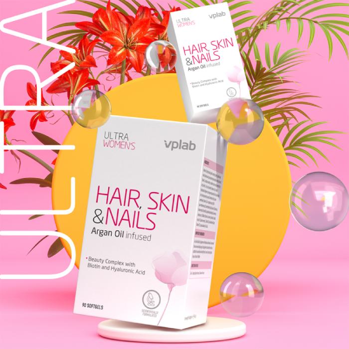 VPLAB Ultra Womens Hair, Skin&Nails mīkstās kapsulas N90