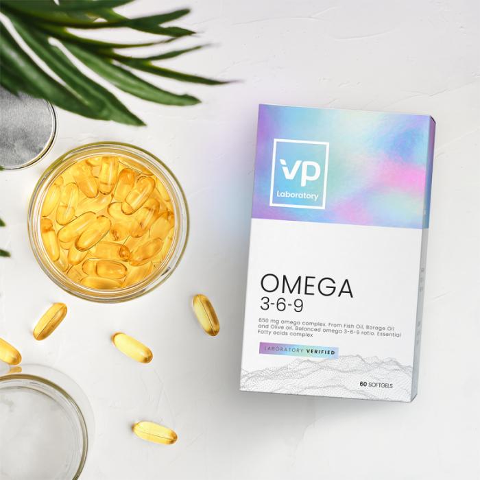 VP LABORATORY Omega 3-6-9 mīkstās kapsulas N60