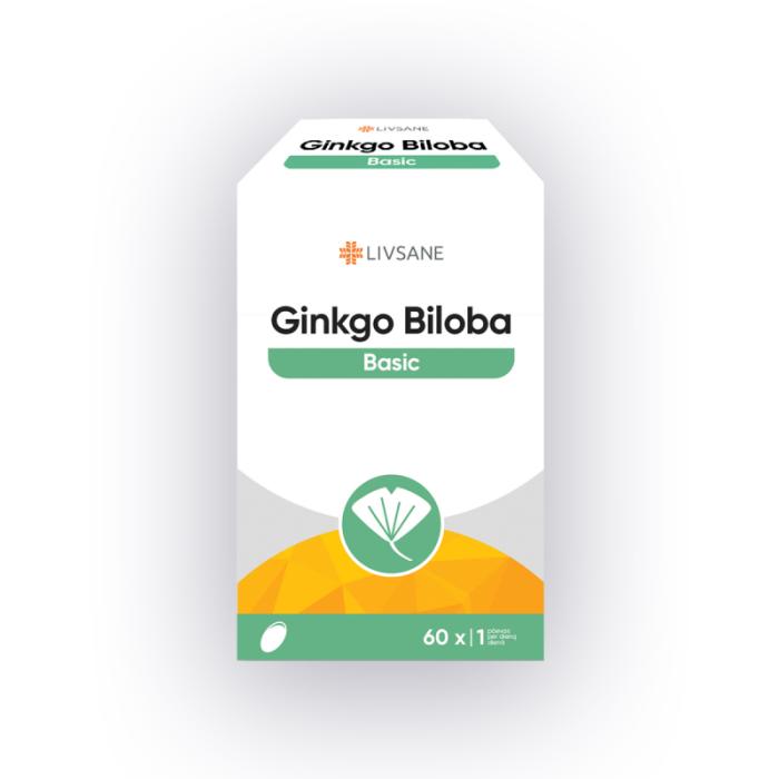 LIVSANE Ginkgo Biloba Basic 60mg kapsulas N60
