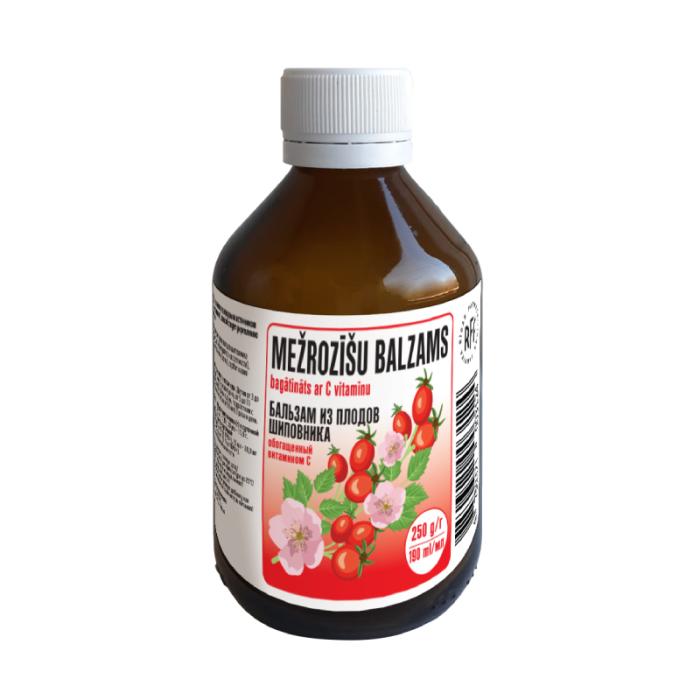 RFF Mežrozīšu balzams ar C vitamīnu, šķidrums 190ml