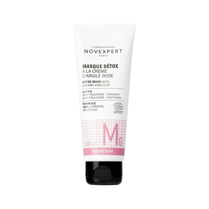 NOVEXPERT Magnesium Detox sejas maska ar rozā mālu 75 ml