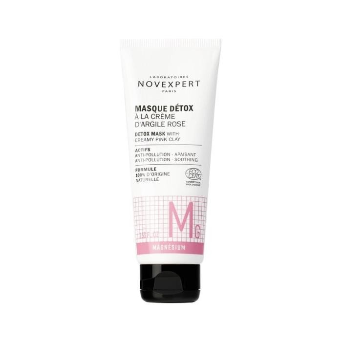 NOVEXPERT Magnesium Detox sejas maska ar rozā mālu 75 ml