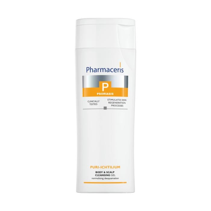 PHARMACERIS P Puri-Ichtilium normalizējošs, attīrošs gels ķermenim un galvas ādai 250 ml