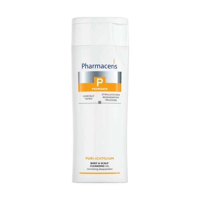 PHARMACERIS P Puri-Ichtilium normalizējošs, attīrošs gels ķermenim un galvas ādai 250 ml