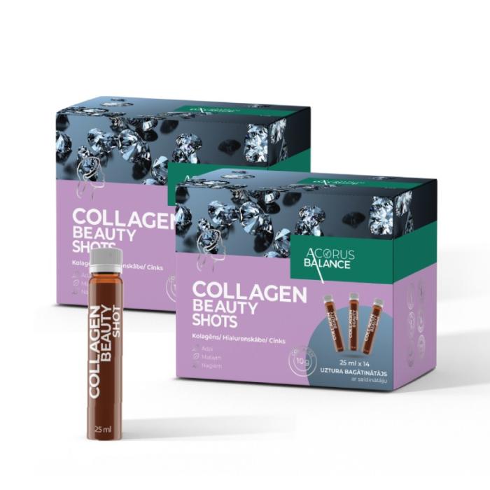 ACORUS BALANCE Collagen BeautyShots N14 1+1 komplekts