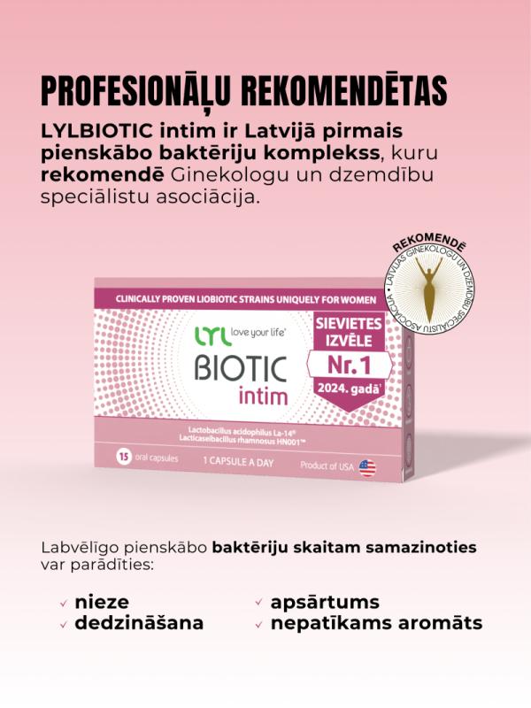 LYL BIOTIC intim, kapsulas, N15