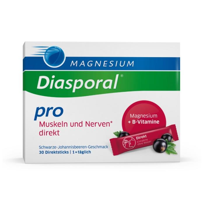 MAGNESIUM DIASPORAL pro muskuļiem un nerviem* direkt granulas N30