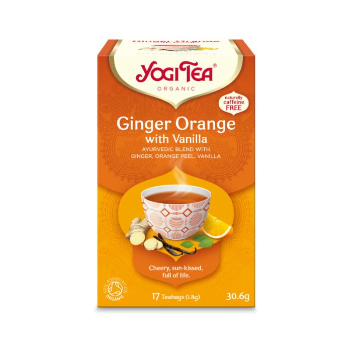 YOGI TEA Ingvera, apelsīnu un vaniļas tēja N17