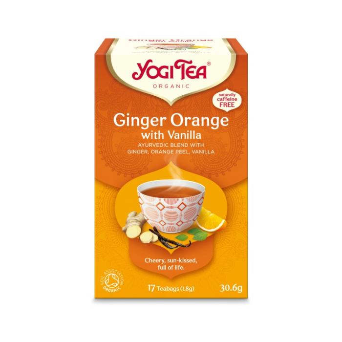 YOGI TEA Ingvera, apelsīnu un vaniļas tēja N17