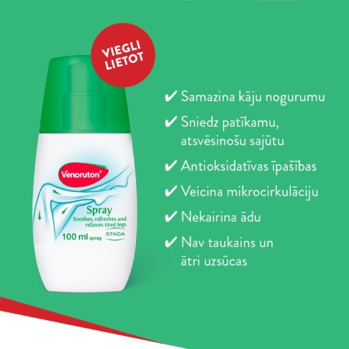 VENORUTON sprejs nogurušām kājām 100 ml