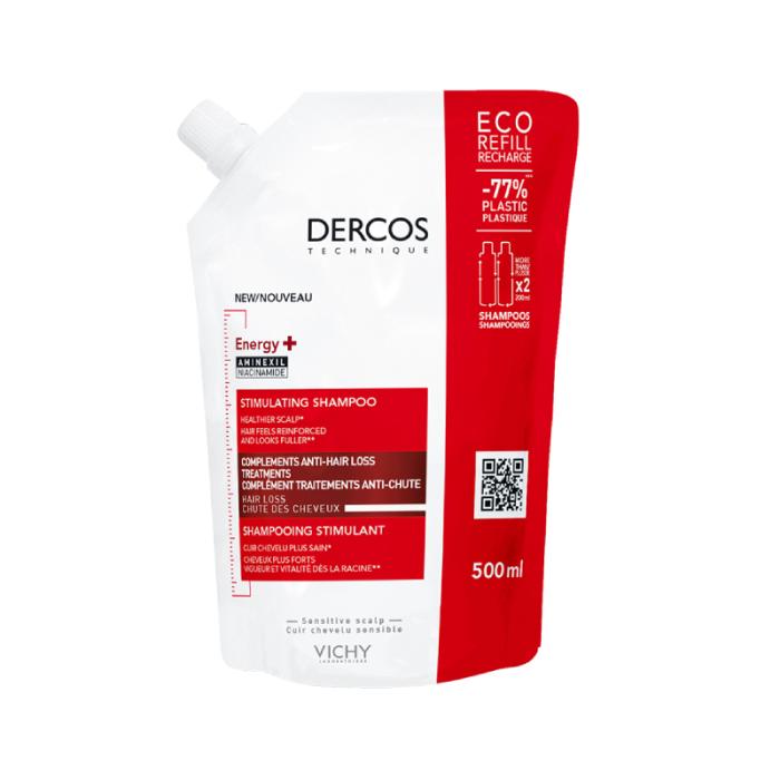VICHY Dercos Energy+ stiprinošs šampūns Refill 500ml