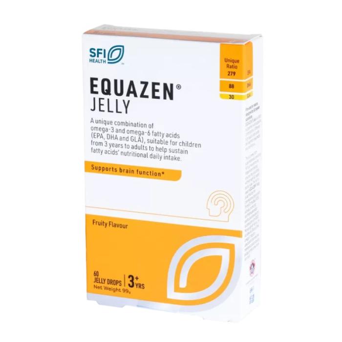 EQUAZEN Jelly ar augļu garšu košļājamās tabletes N60